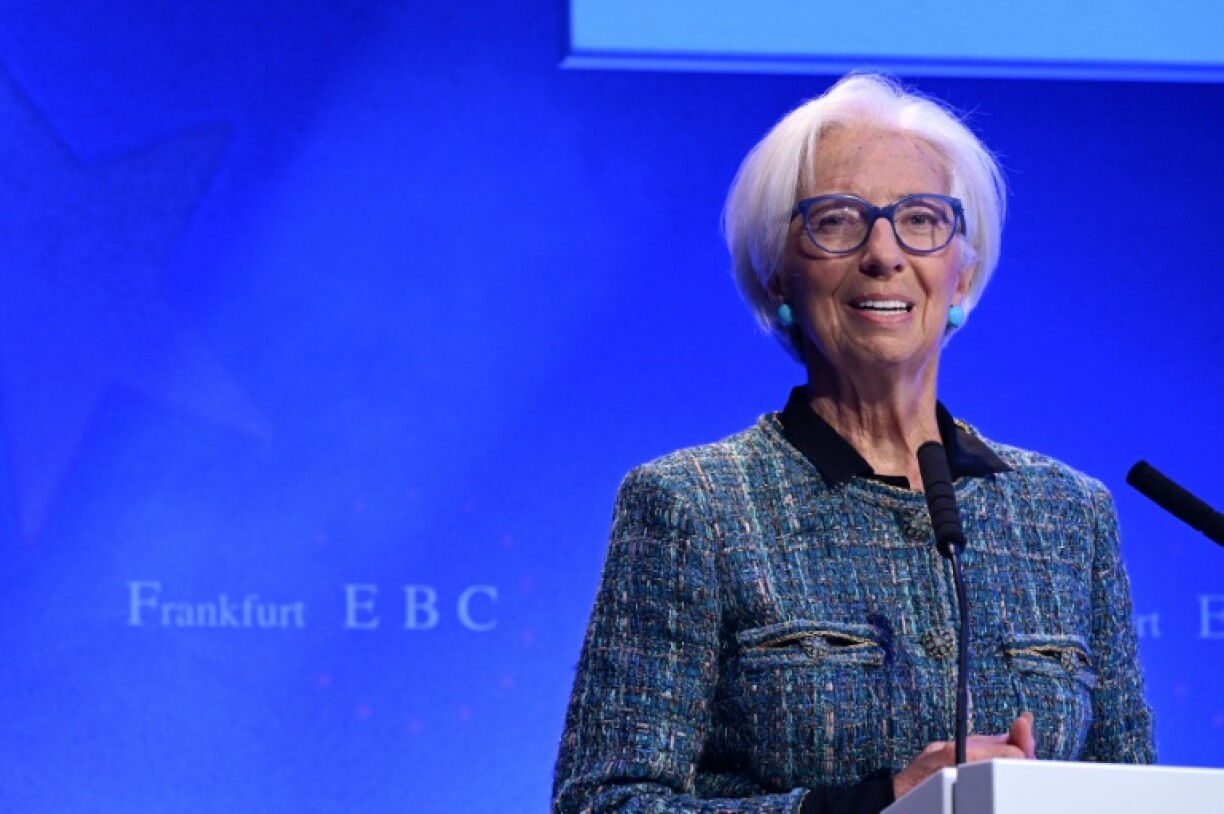 ECB chief Christine Lagarde said Europe's export-led growth model was under strain