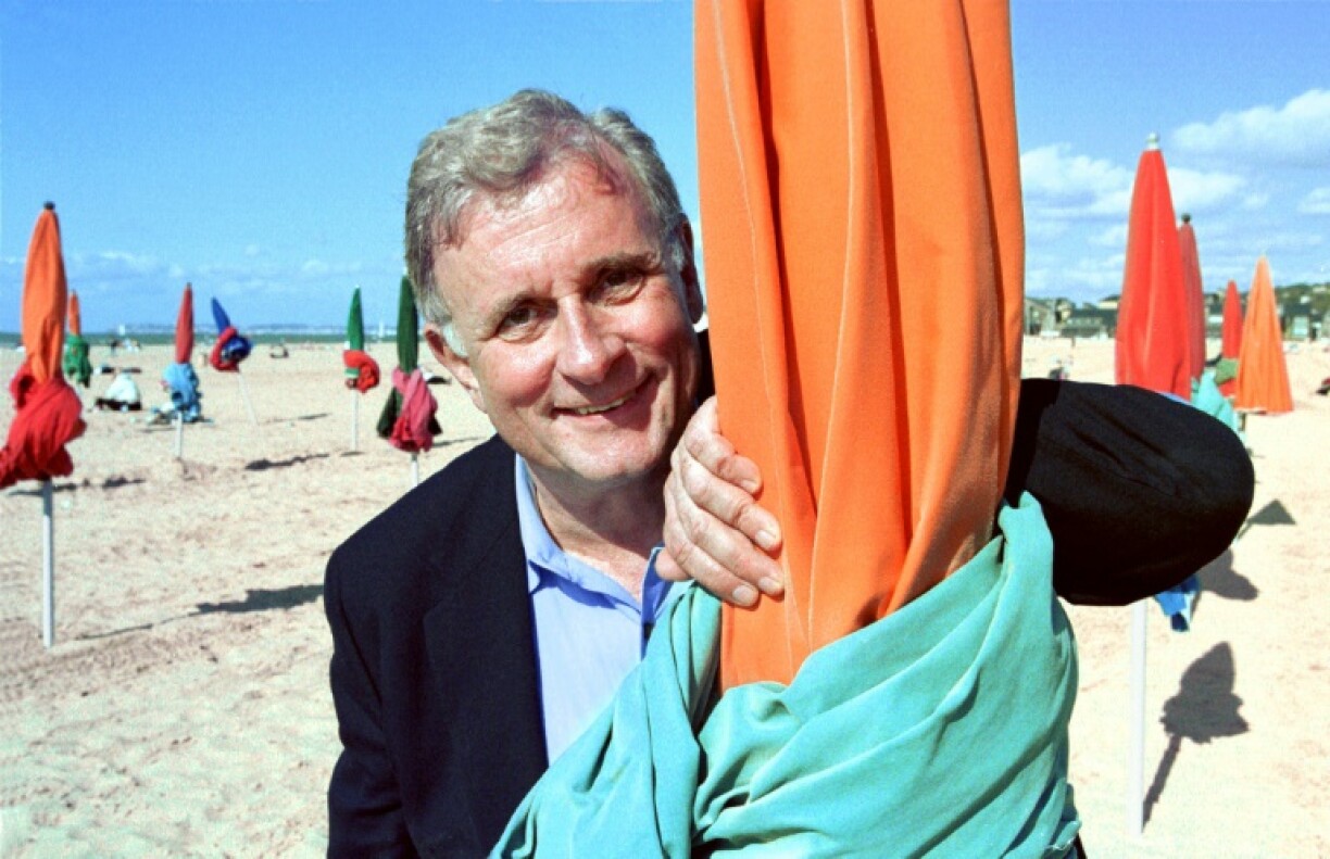 US writer Edmund White pictured in 2000 in Deauville, France