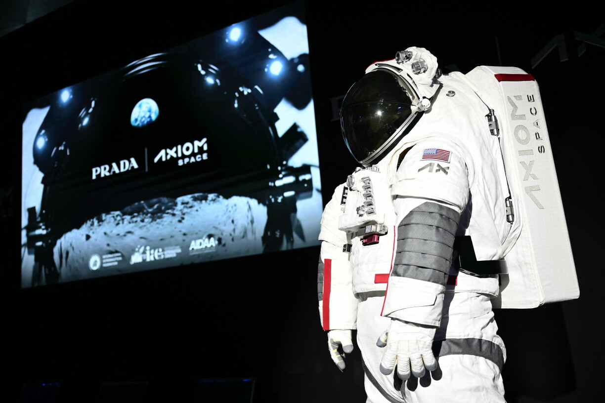 Sou sollen d'Kostümer vun den Astronauten ausgesinn, déi 2028 erëm op de Mound solle fléien