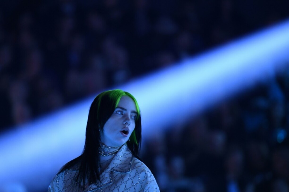 La chanteuse et auteure Billie Eilish sur scène aux Grammy Awards, le 26 janvier 2020 à Los Angeles