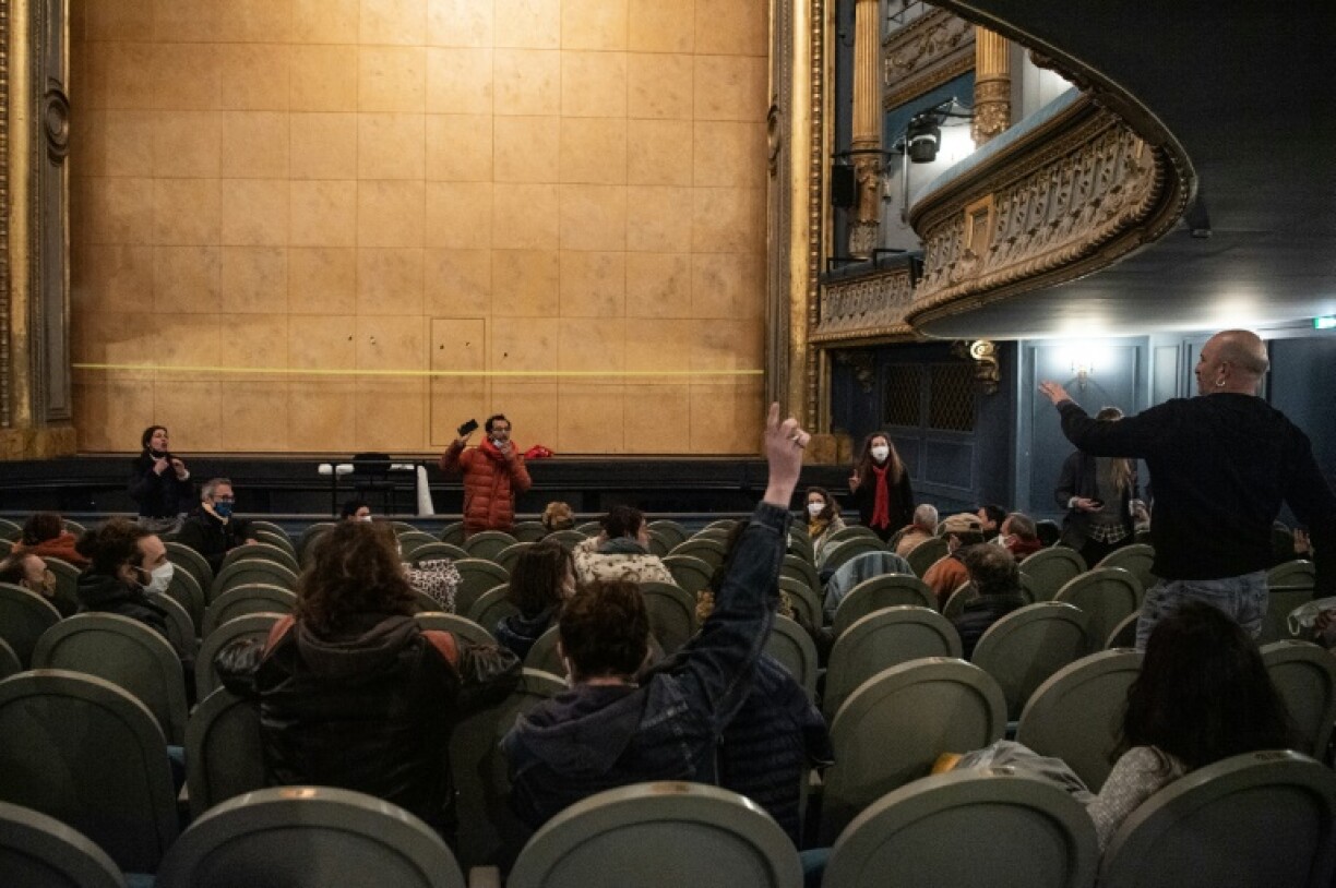 Occupation du théâtre Graslin à Nantes; le 10 mars 2021