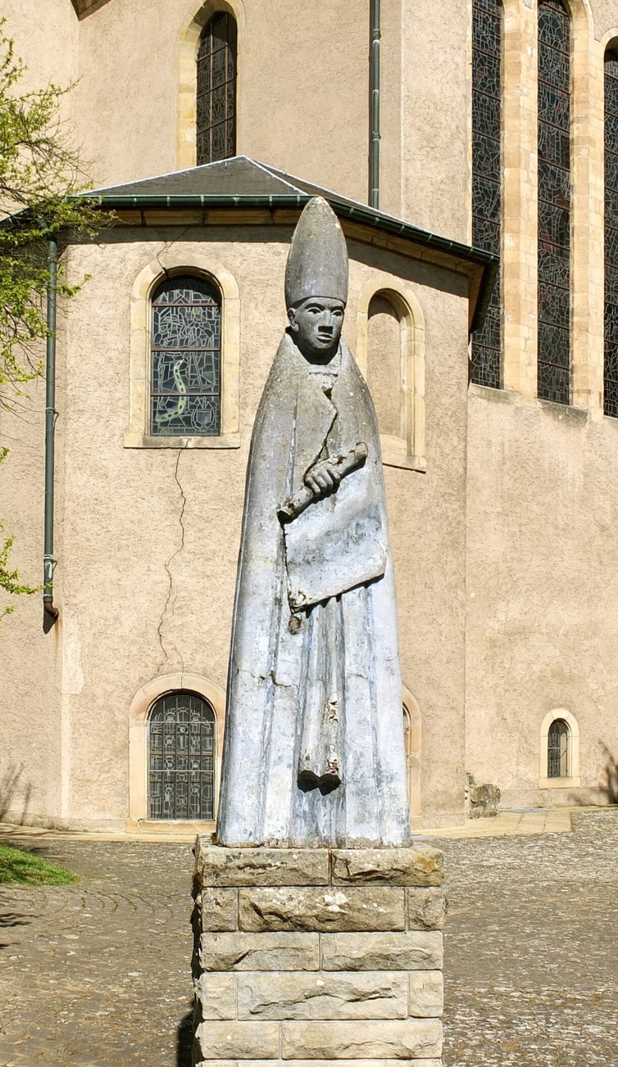 Statue of Willibrord in Echternach.