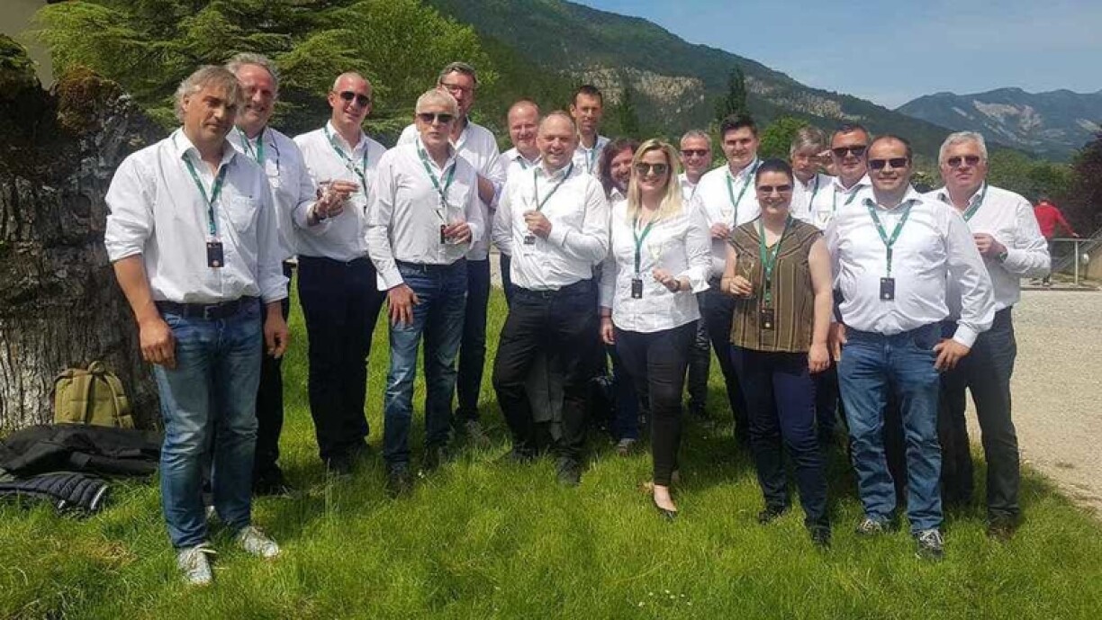 Les dégustateurs de la délégation luxembourgeoise.