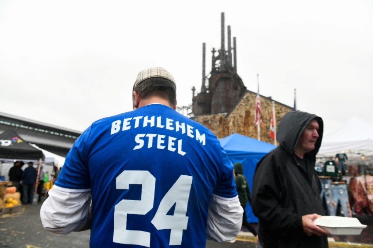 An Oktoberfest event was hosted at the shuttered steel plant this year