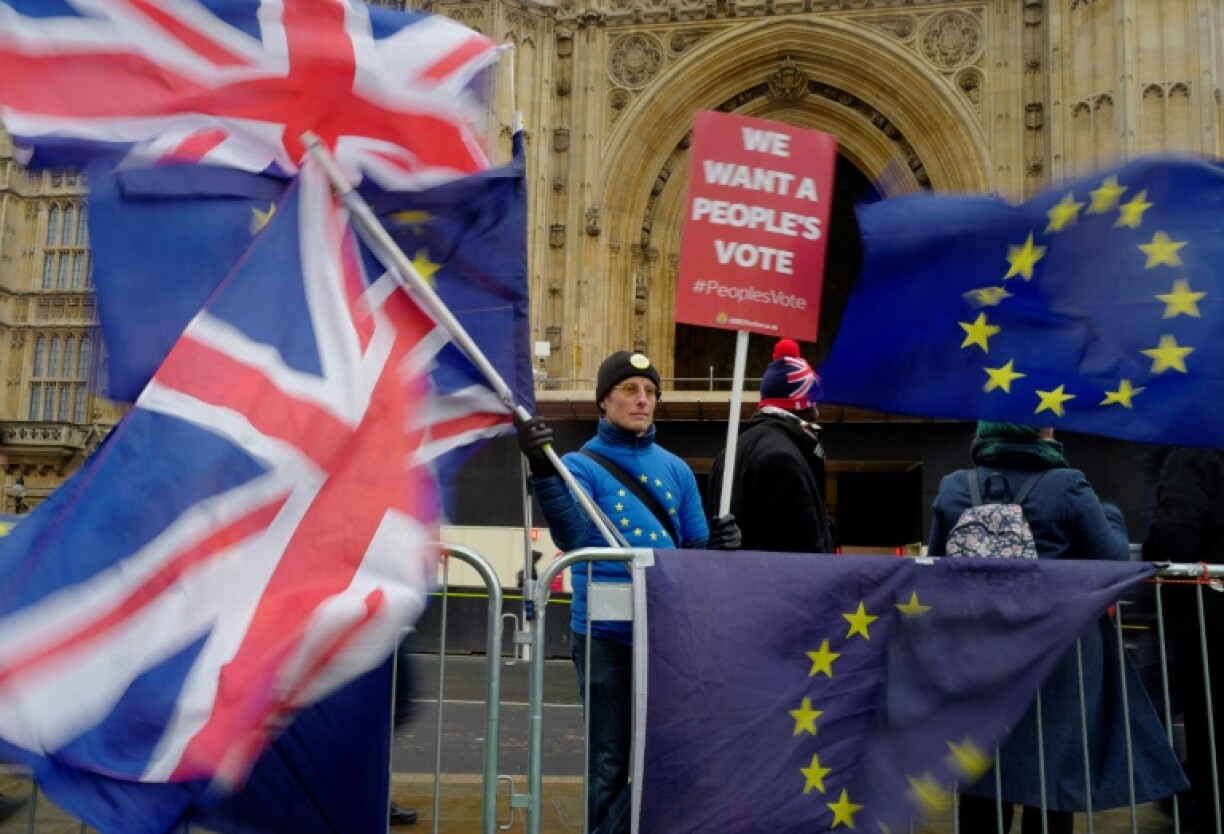 De nombreux militants anti-Brexit attendent un second vote par référendum.