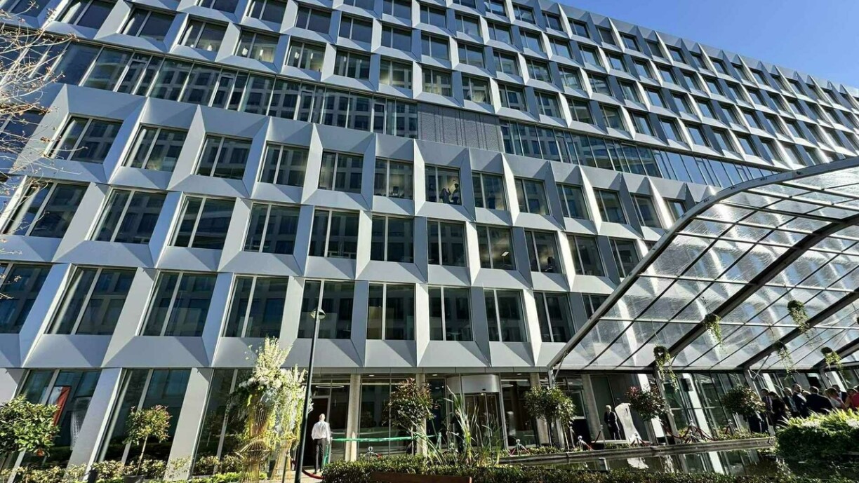 Le nouveau siège social de BGL BNP Paribas photographié au Kirchberg le 18 septembre 2025