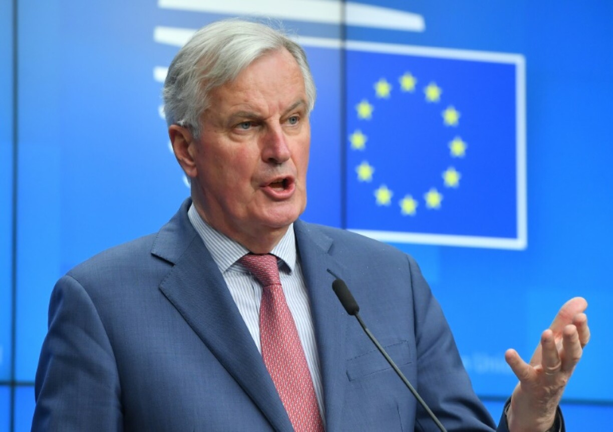 Le négociateur de l'UE pour le Brexit, Michel Barnier, le 19 mars à la Commission européenne à Bruxelles
