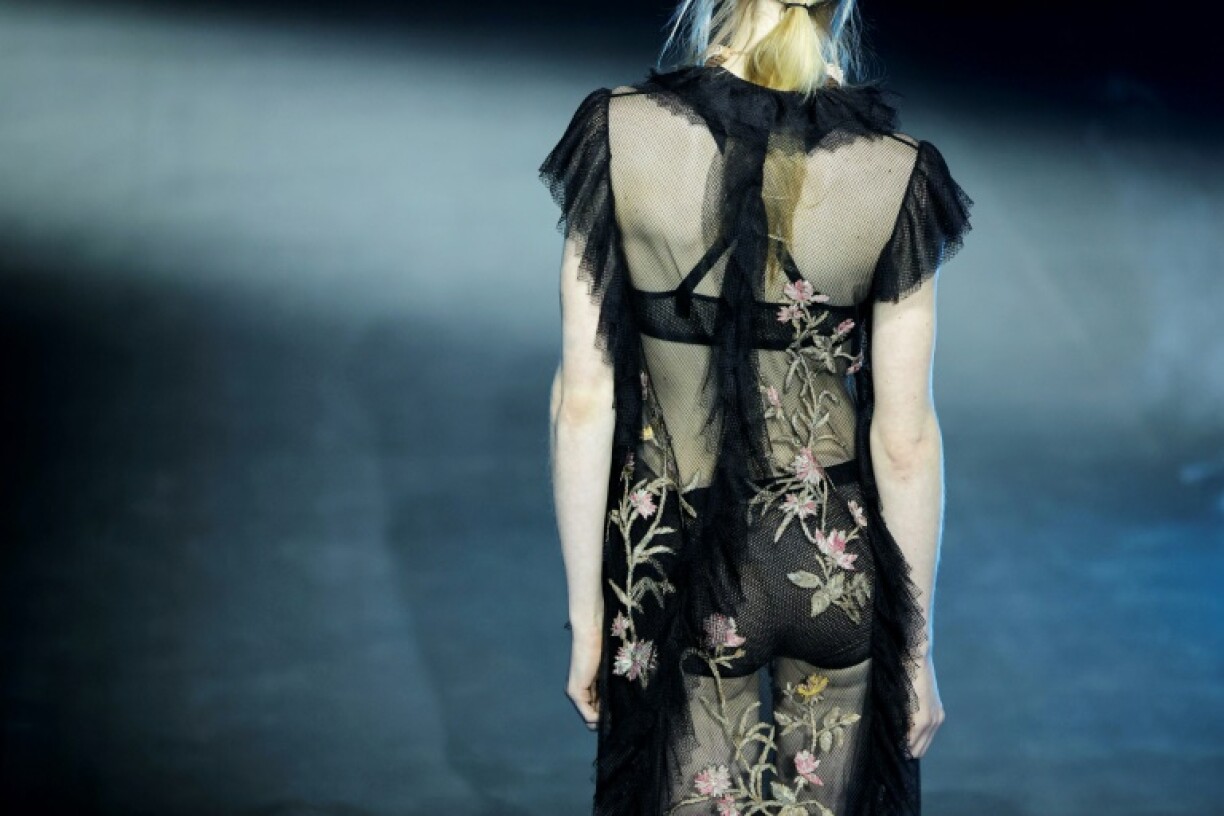 Embroidery, lace and sheer materials were again in vogue