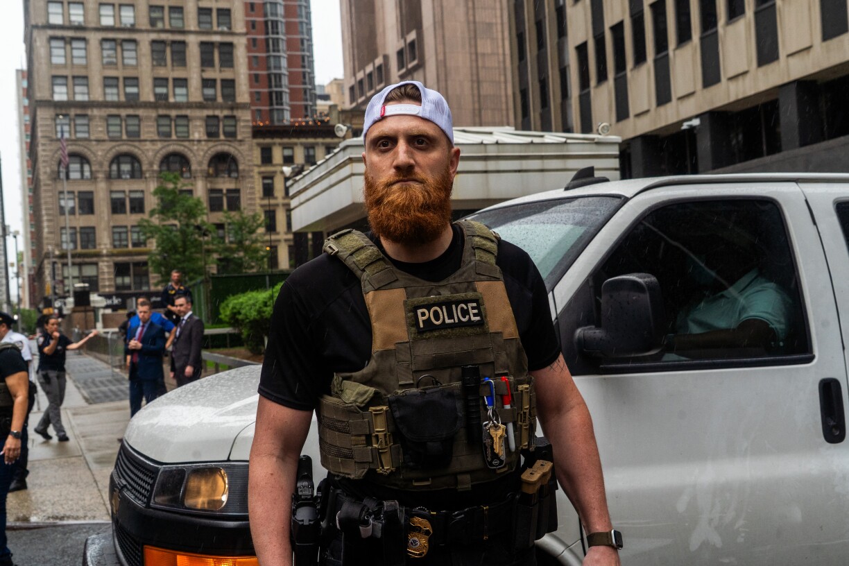 Un agent de la police américaine de l'immigration, à New-York en juin dernier.