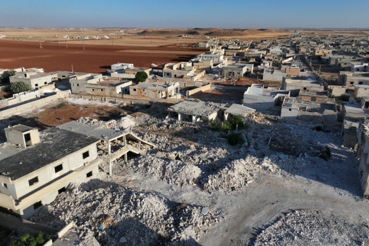The village of Tal Mardikh, in Syria's northwestern Idlib province, which architect Abdel Aziz al-Mohammed could barely recognise when he returned after years away