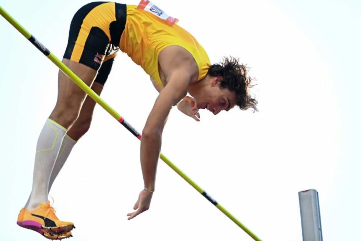 Swedish pole vaulter Armand Duplantis sets a new world record for the 13th time clearing 6.29 metres at the athletics meet in Budapest