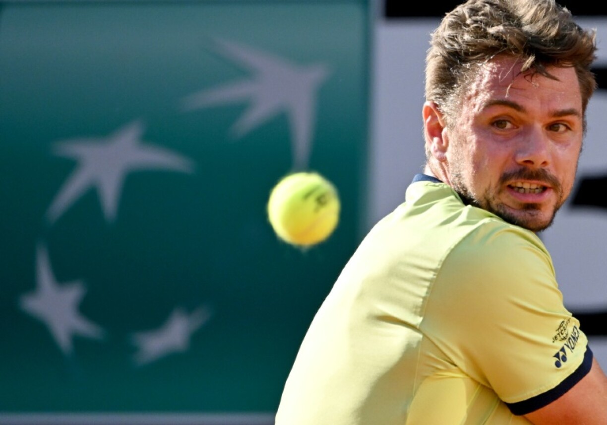 Stan Wawrinka contre Novak Djokovic en 8e de finale du tournoi de Rome, le 12 mai 2022