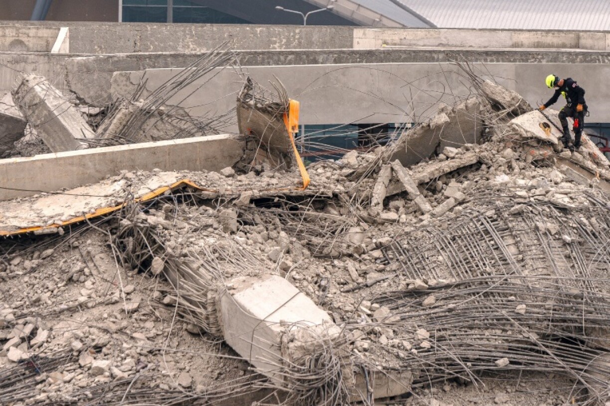 Testing of steel bars from the site has found that some of the metal used was substandard
