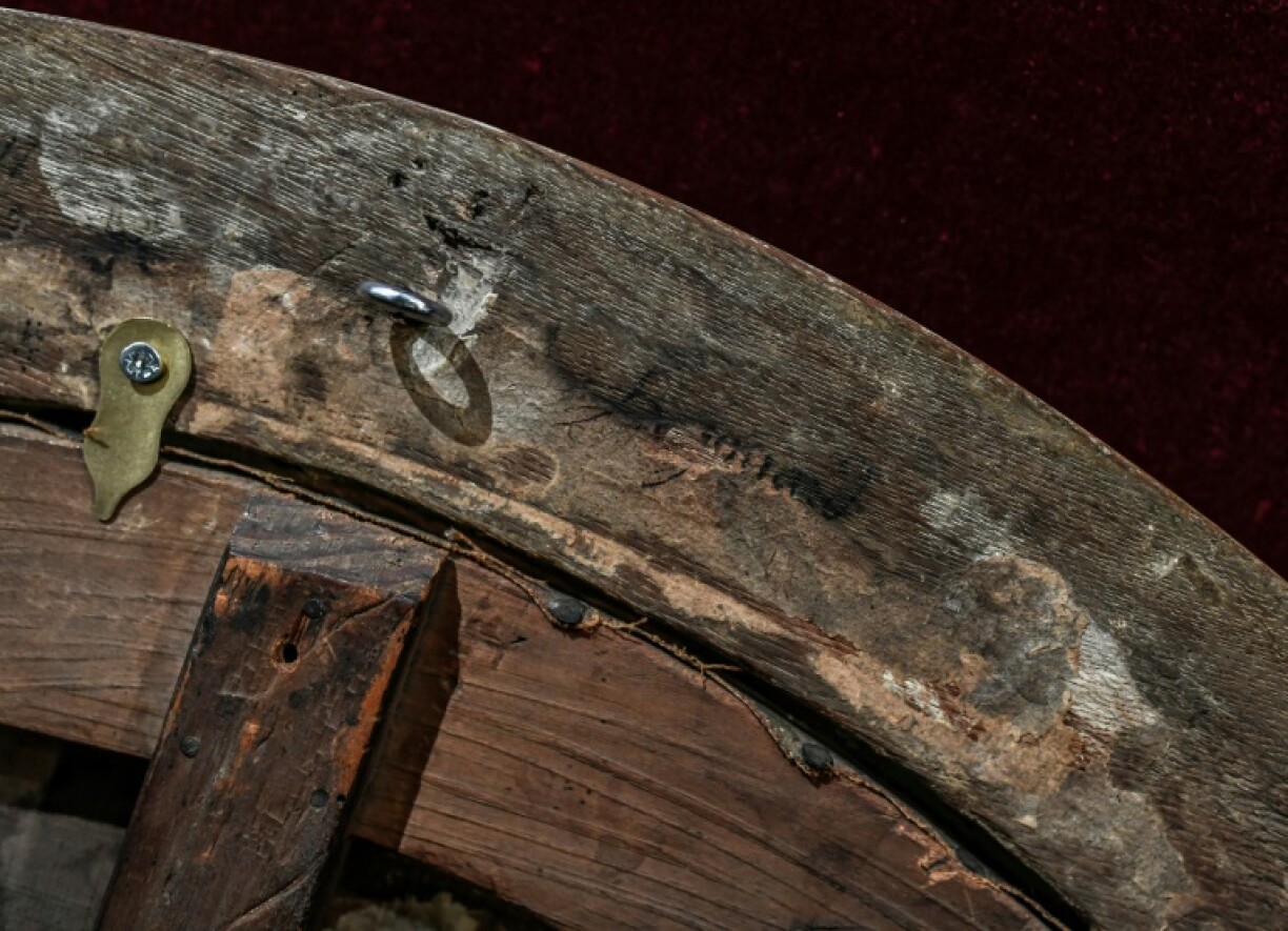 La signature du peintre Fragonard au dos d'une toile représentant un