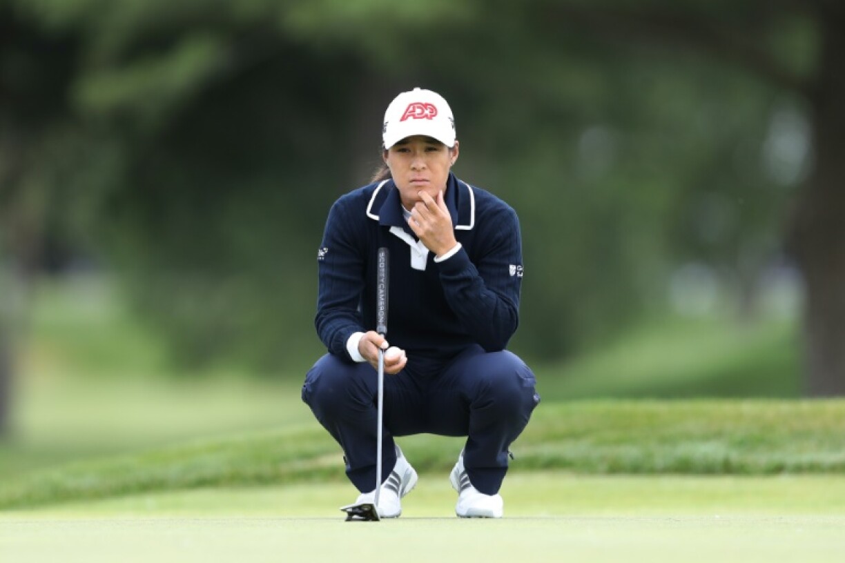 Celine Boutier of France is part of a four-way tie for the lead after two rounds of the Meijer LPGA Classic in Michigan