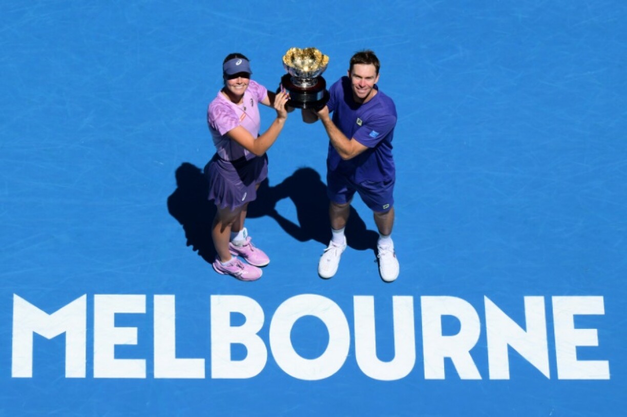 Australia's Olivia Gadecki and John Peers won the mixed doubles title at this year's Australian Open