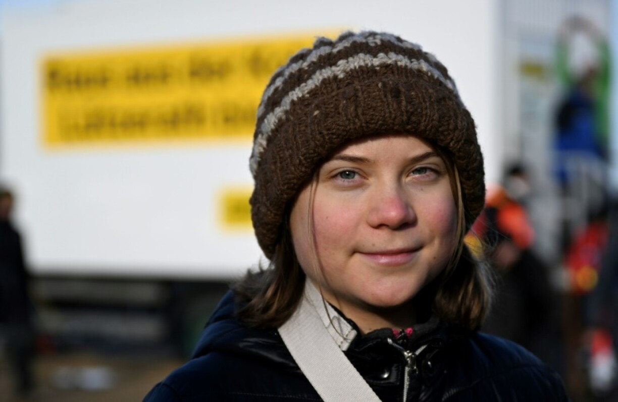 Greta Thunberg, le 17 janvier 2023 à Lützerath, en Allemagne