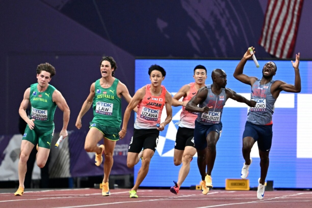 Japan's men's 4x100m relay team reached the final at the world championships in Tokyo