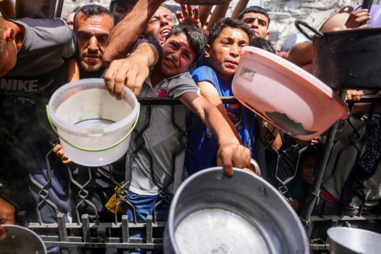 Gaza's 2.4-million-strong Palestinian population is now almost entirely reliant on international food aid for survival