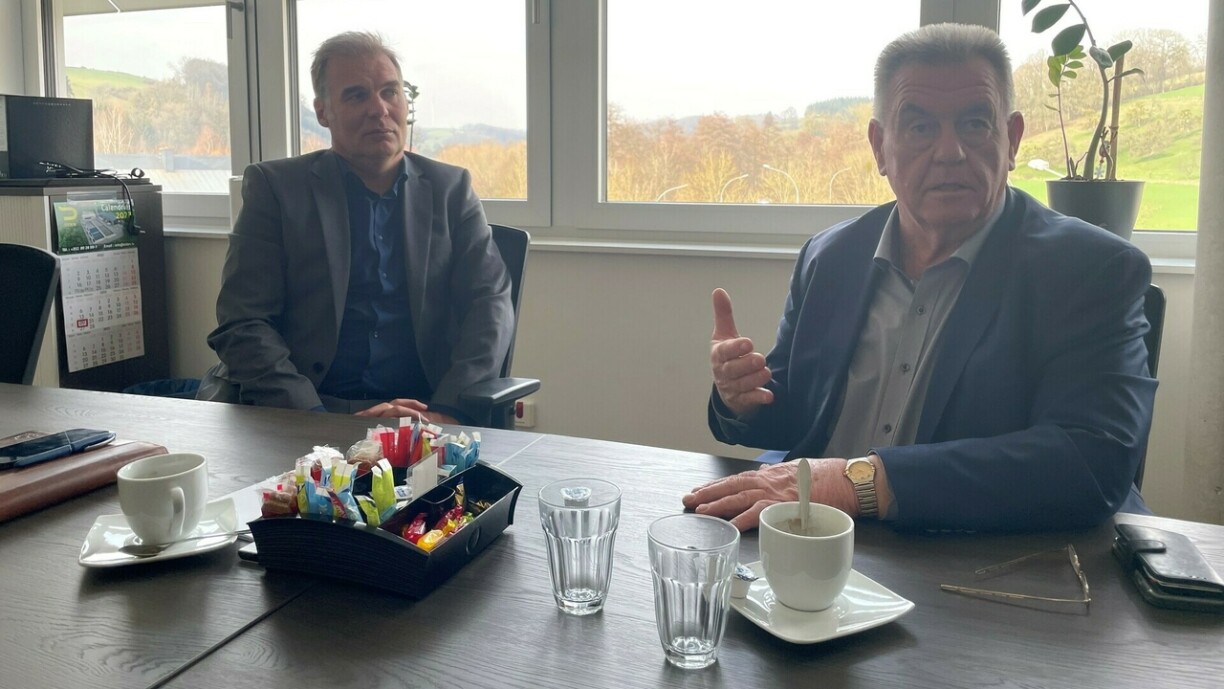 De SIDEN-Direkter Roland Schaack (lénks) an de SIDEN-President Aly Kaes.