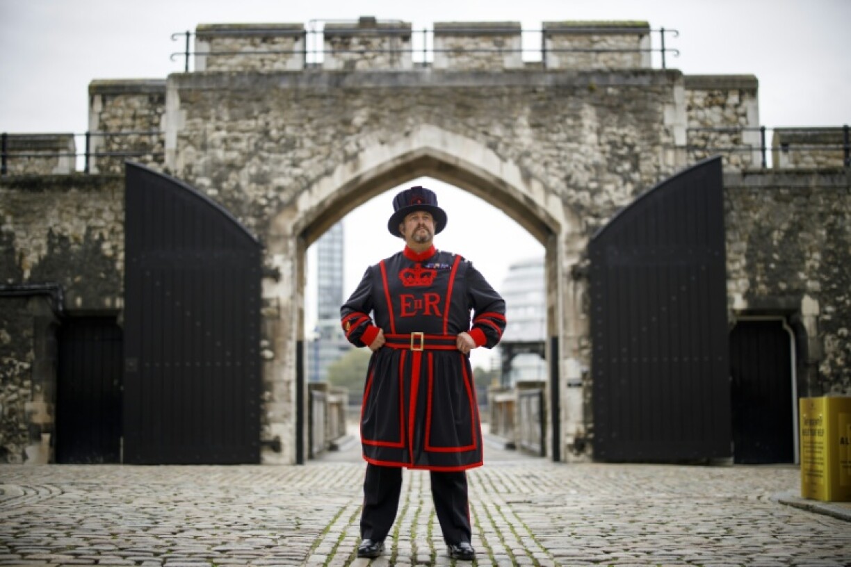 Yeoman Warder Ravenmaster Chris Skaife at the Tower of London, where the young princes were imprisoned
