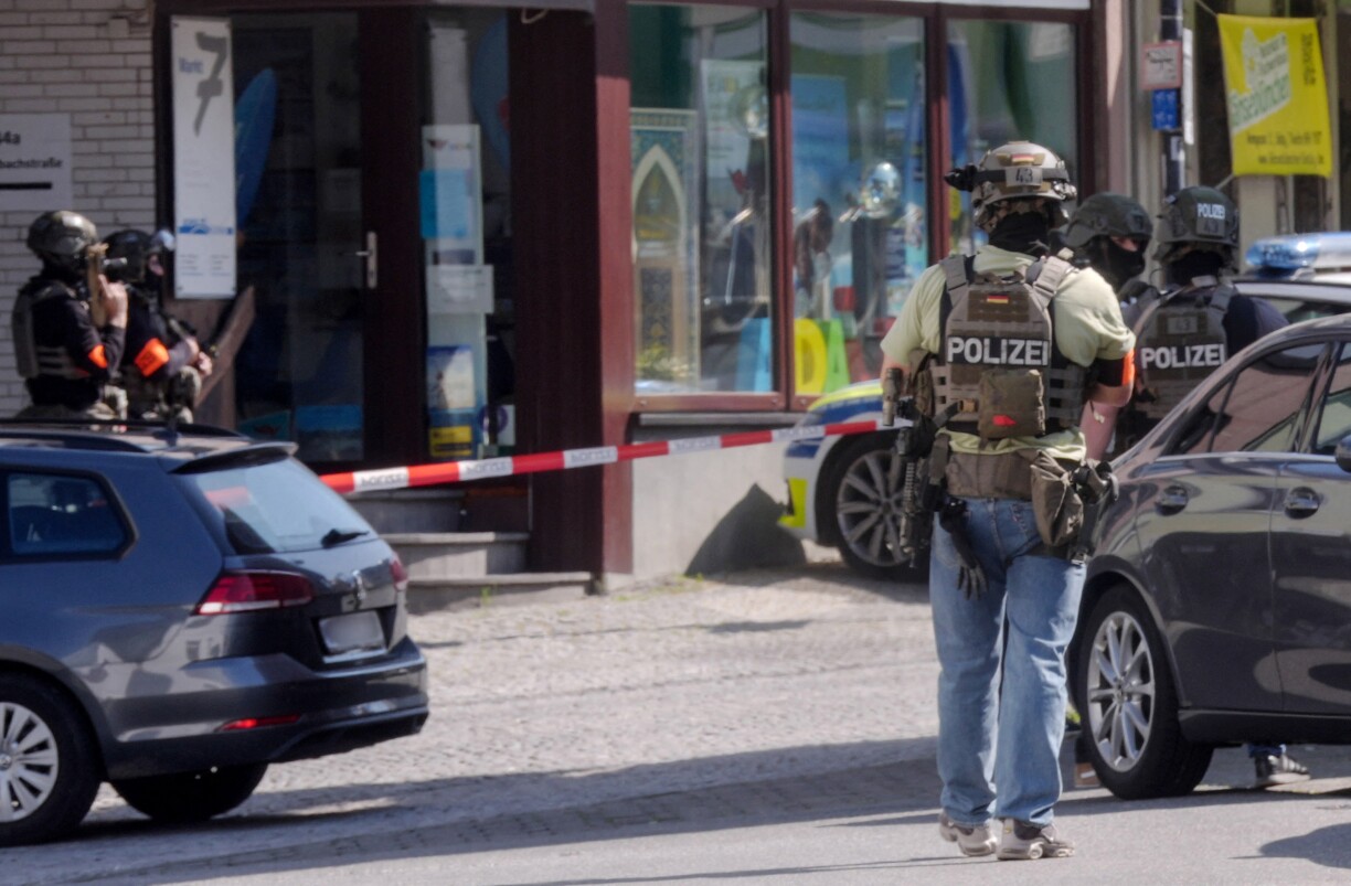 D'Bannestad vu Sinzig ass ofgespaart, et ass vill Police am Asaz