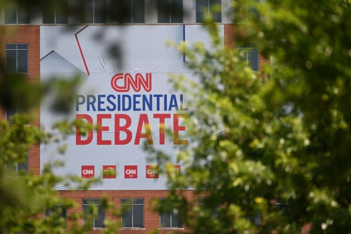 Les locaux de la chaîne CNN qui accueille le débat présidentiel le 27 juin 2024, à Atlanta, aux Etats-Unis, le 26 juin 2024