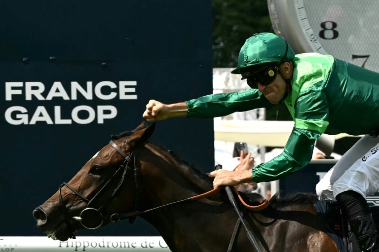 Christophe Soumillon won the Prix de Diane on Gezora