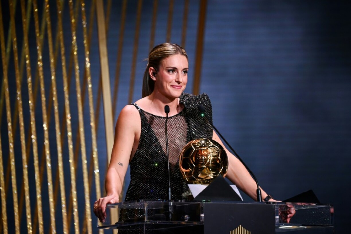 L'attaquante du FC Barcelone Alexia Putellas déjà lauréate du Ballon d'Or, le 17 octobre 2022 à Paris
