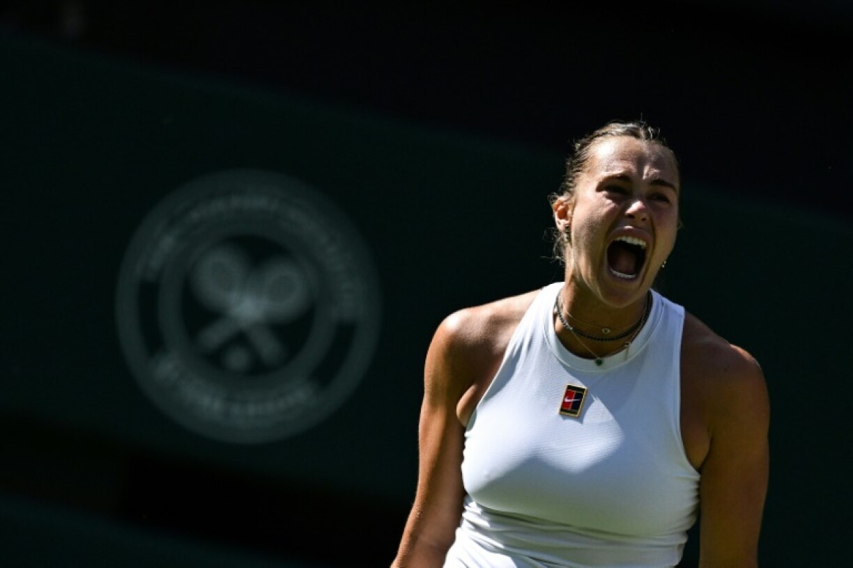 Aryna Sabalenka battled into the Wimbledon semi-finals