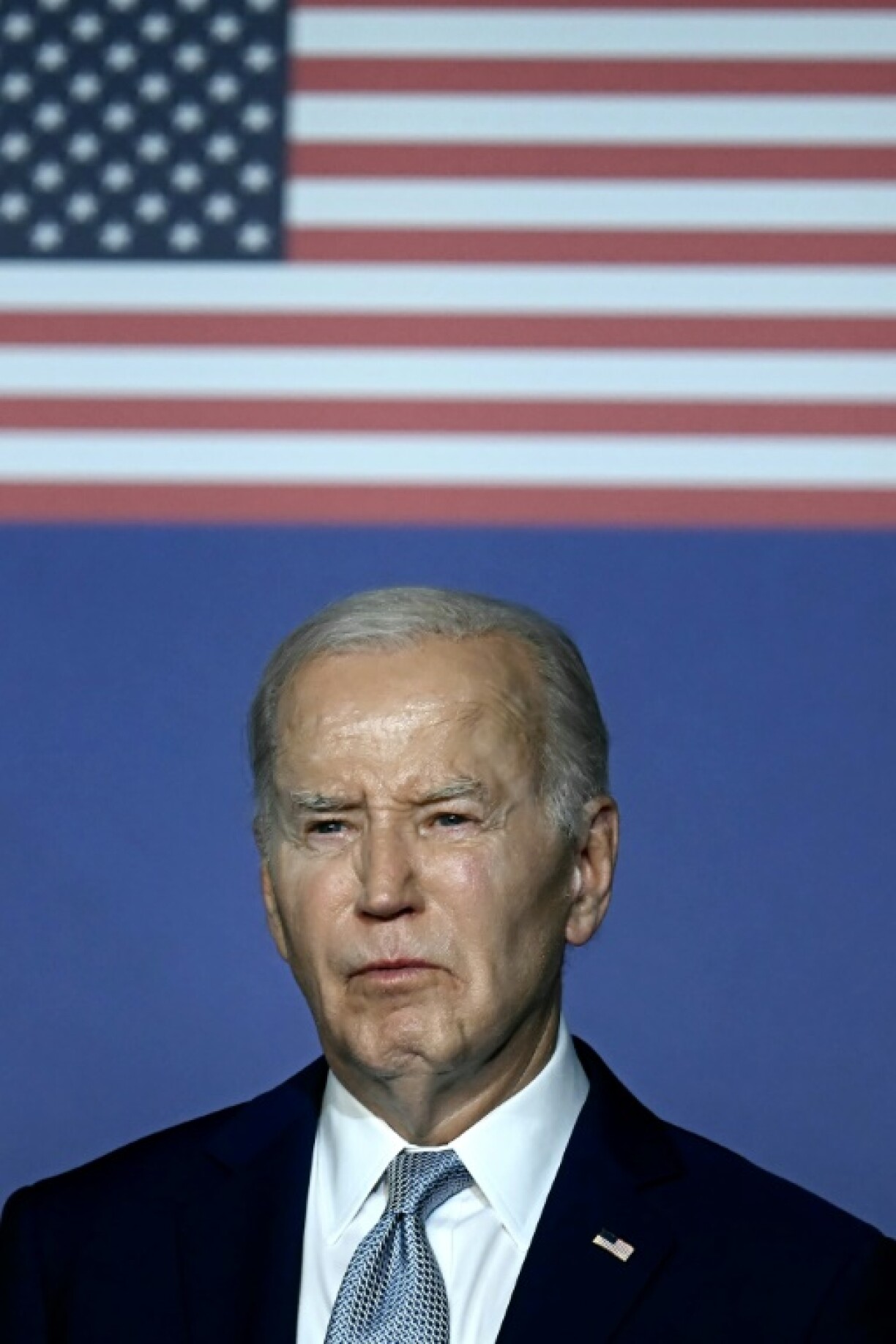 Le président américain Joe Biden lors d'une conférence de presse en marge du G7, le 13 juin 2024 à Savelletri, en Italie