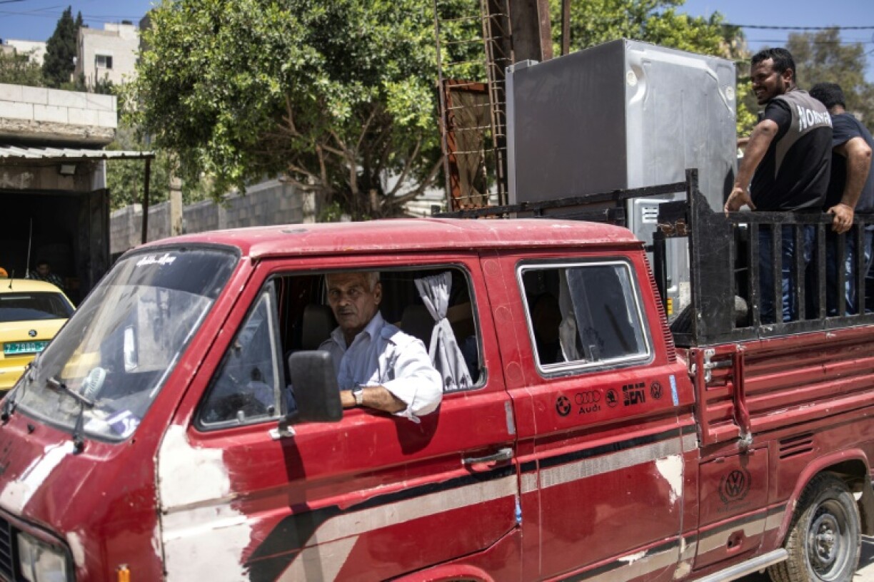 Inhabitants cleared out their belongings as the Israeli army prepared to demolish houses in Tulkarem camp