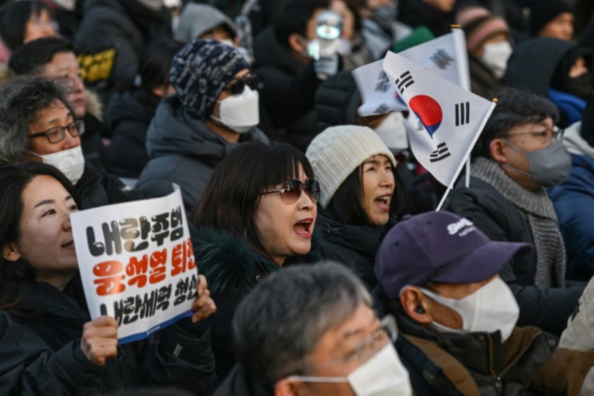 Seoul police estimated at least 200,000 people had gathered outside parliament in support of removing President Yoon Suk Yeol