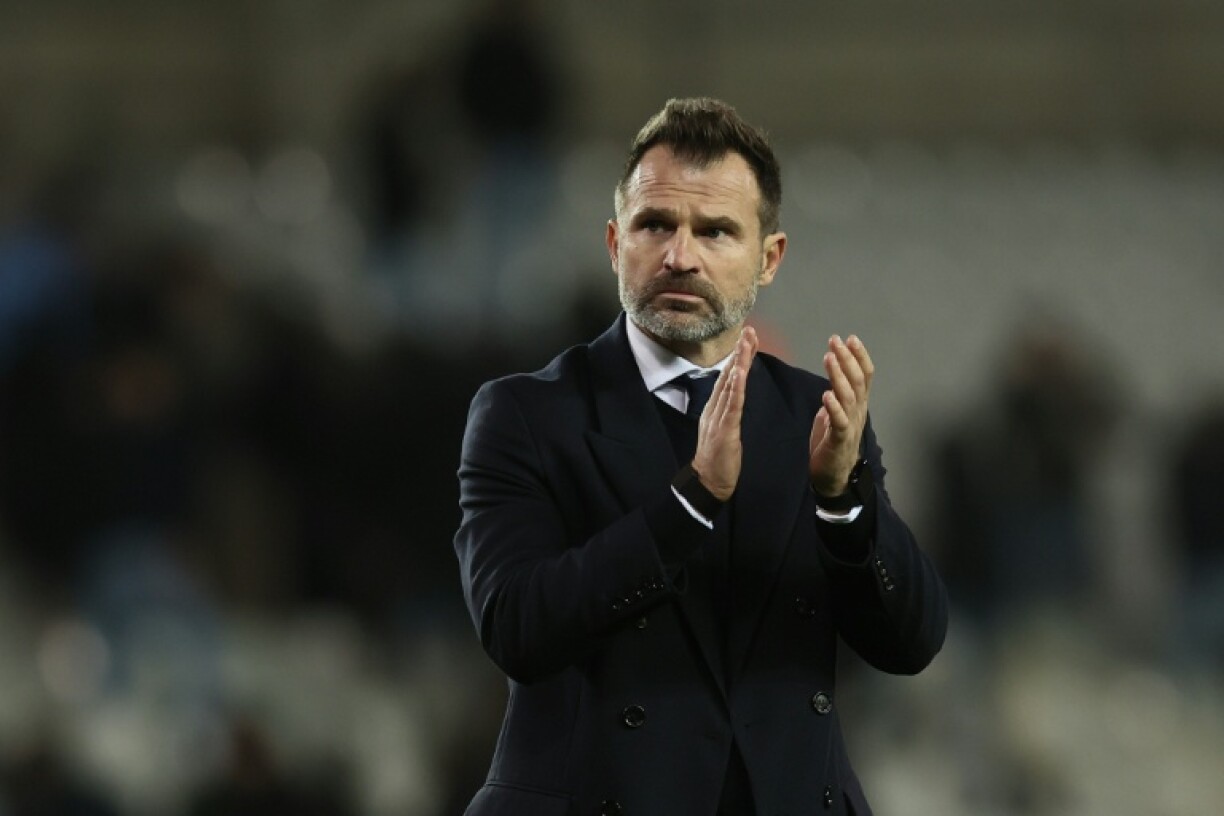 Le nouvel entraîneur de Club Brugge Ivan Leko le 10 décembre 2025 lors du match de C1 contre Arsenal à Bruges en Belgique