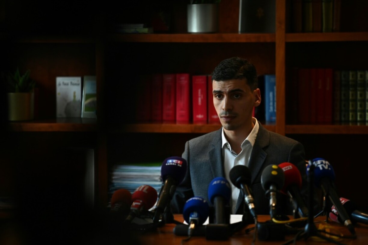 Me Mourad Battikh, avocat de la famille de la passagère blessée dans l'acccident de la route provoqué par Pierre Palmade, le 14 février 2023 à Paris.