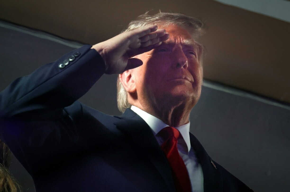 Donald Trump avant le début du match 3 de la finale NBA au Madison Square Garden de New York