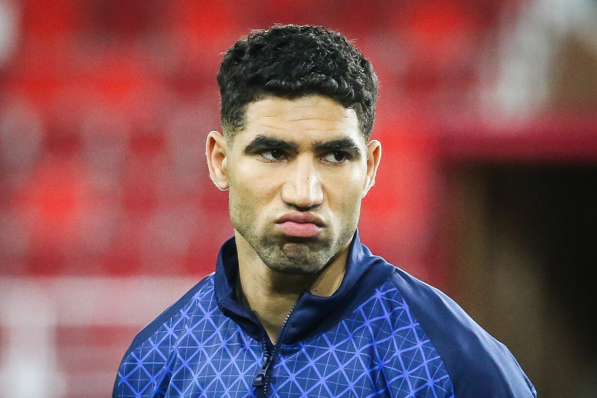 Den Achraf Hakimi virum Allersmatch an den Champions-League Playoffs géint den AS Monaco den 17. Februar 2026.