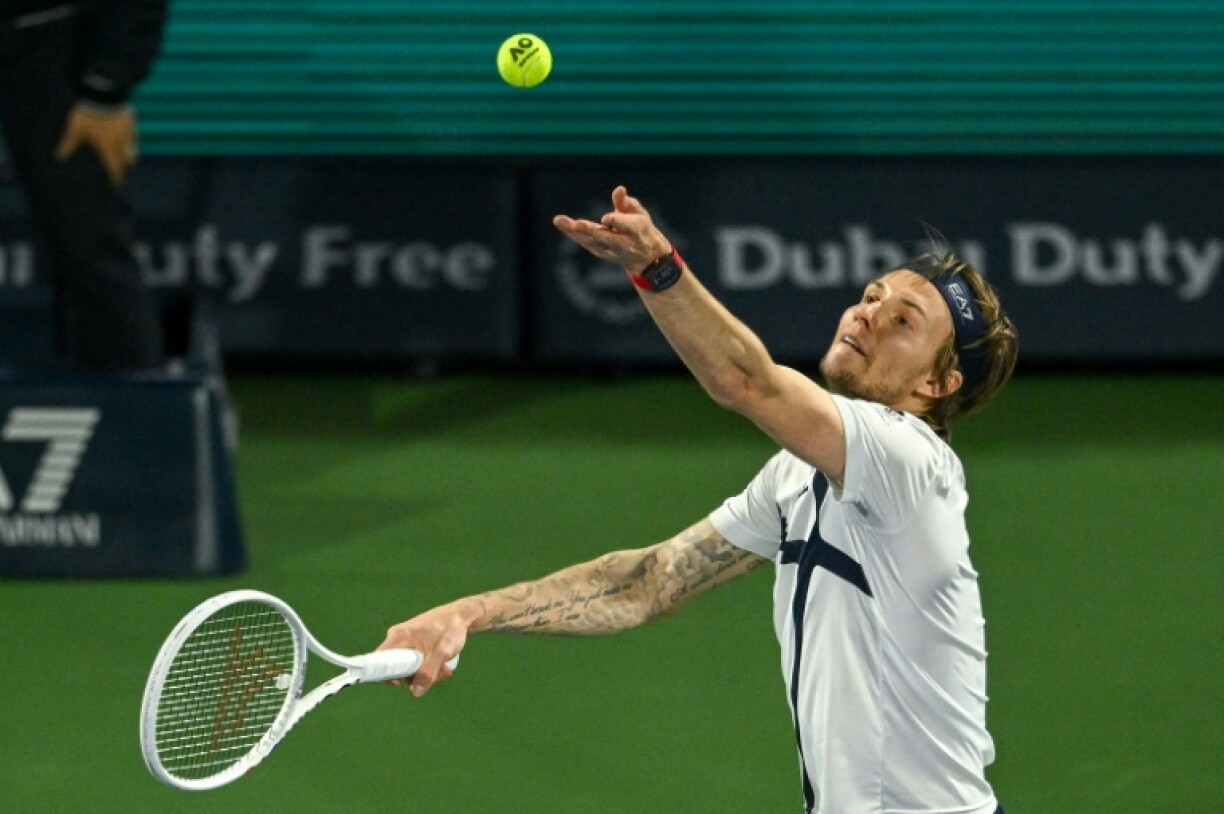 Le Kazakh Alexander Bublik battu par le Français Ugo Humbert en finale du tournoi de Dubaï, le 2 mars 2024