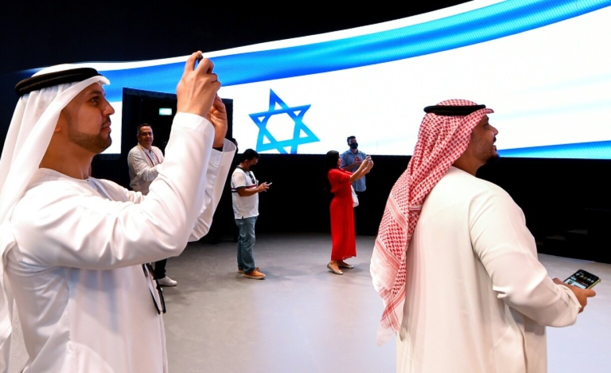 The Israel pavilion at Dubai Expo 2020. Trade between Israel and the UAE has grown consistently