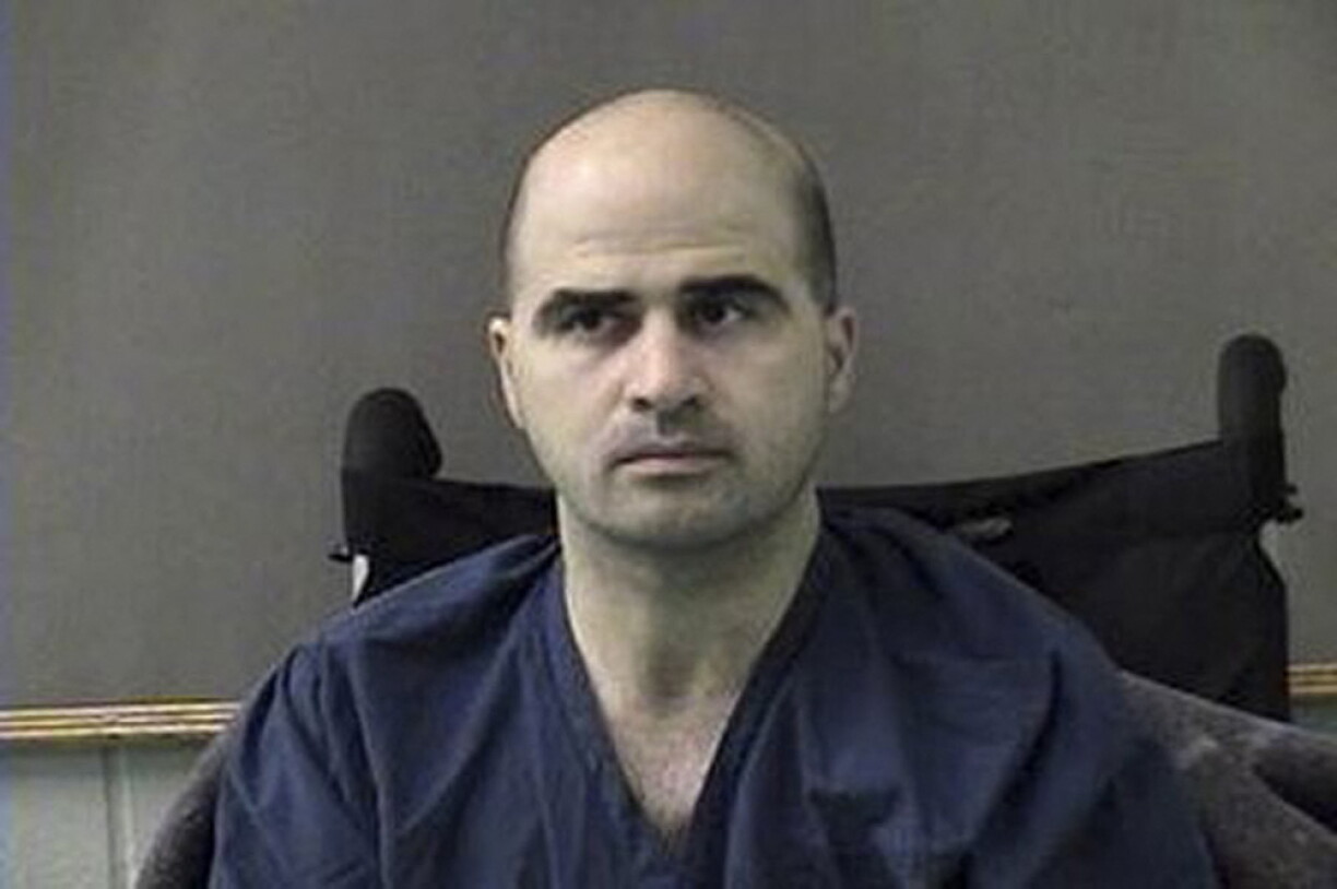 (FILES) This April 9, 2010 file photo released by the Bell County Sheriffs Department, shows US Major Nidal Hasan after being moved from Brooke Army Medical Center in San Antonio to Bell County Jail in Belton, Texas.
