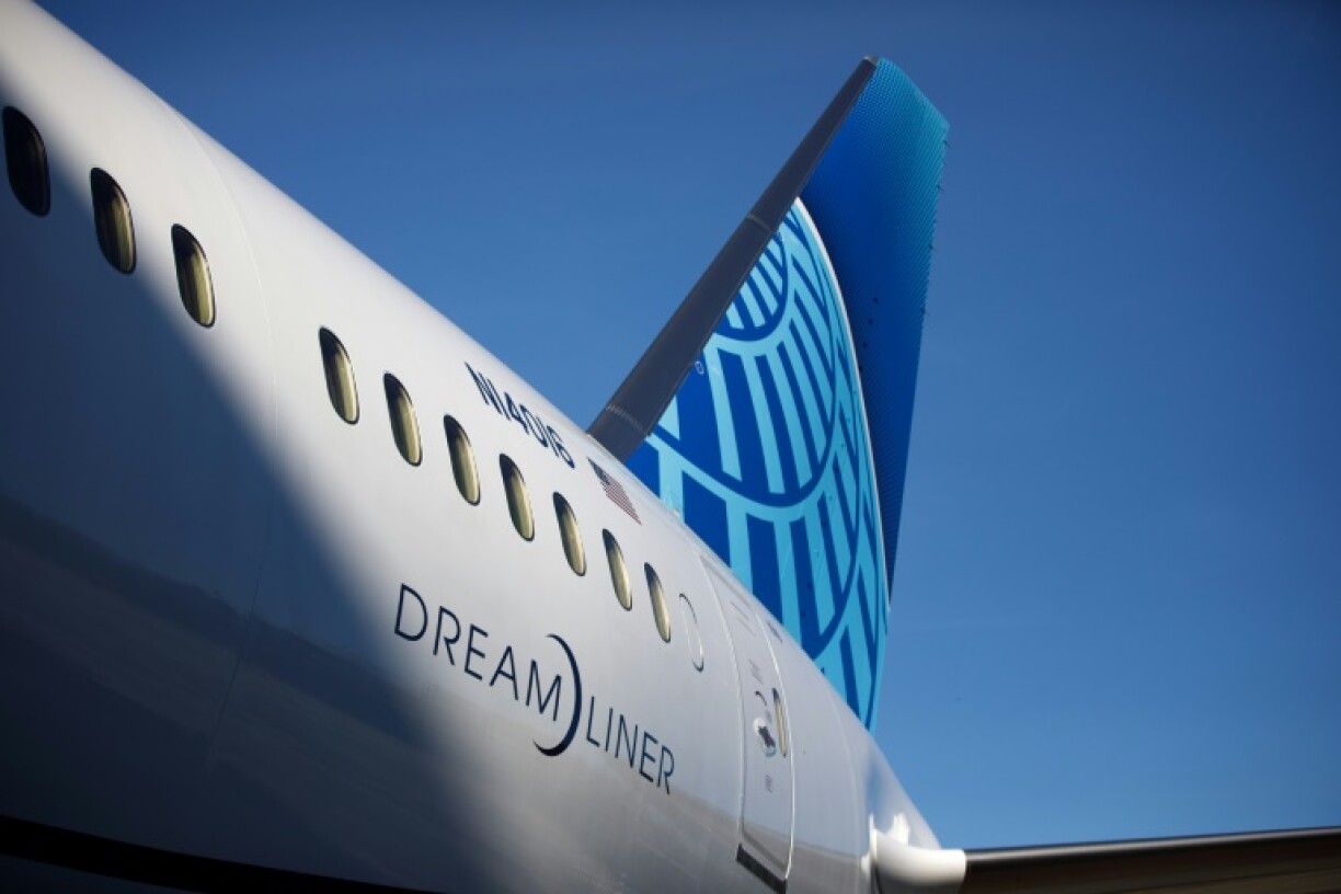 Un 787 Dreamliner de Boeing à l'usine de North Charleston (sud-est des Etats-Unis), le 13 décembre 2022