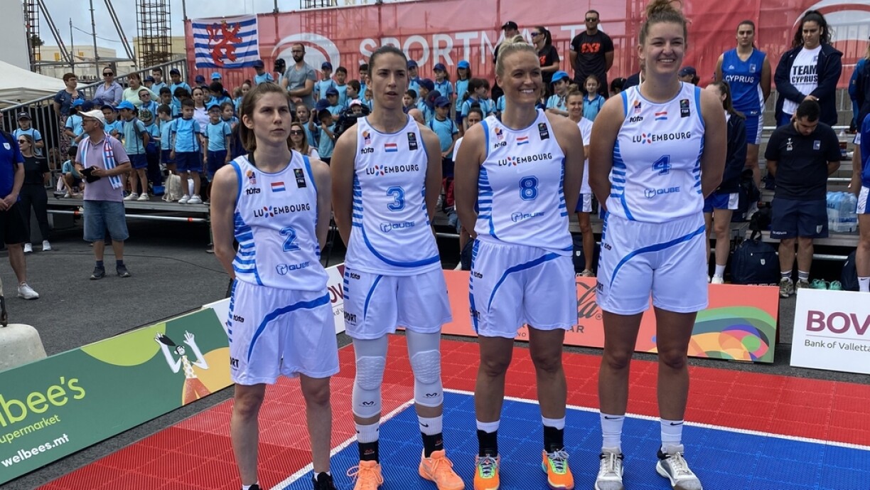 Vu lénks no riets: Cathy Schmit, Nadia Mossong, Bridget Yoerger a Lisa Jablonowski.