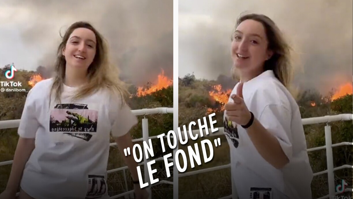 Une vidéo qui passe mal: elle se filme en dansant sur TikTok devant un feu de forêt en Espagne (vidéo)