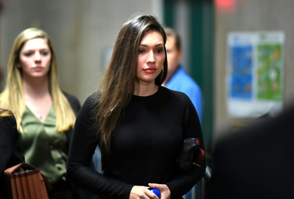 L'ancienne actrice Jessica Mann arrive au tribunal de Manhattan pour le premier procès de Harvey Weinstein, le 31 janvier 2020