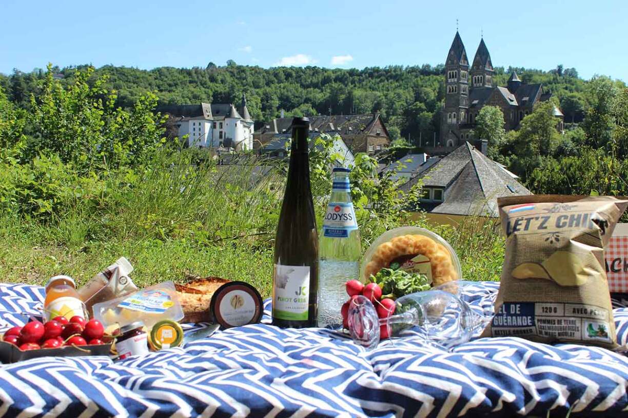 Get yourself a nice picnic basket for at home.
