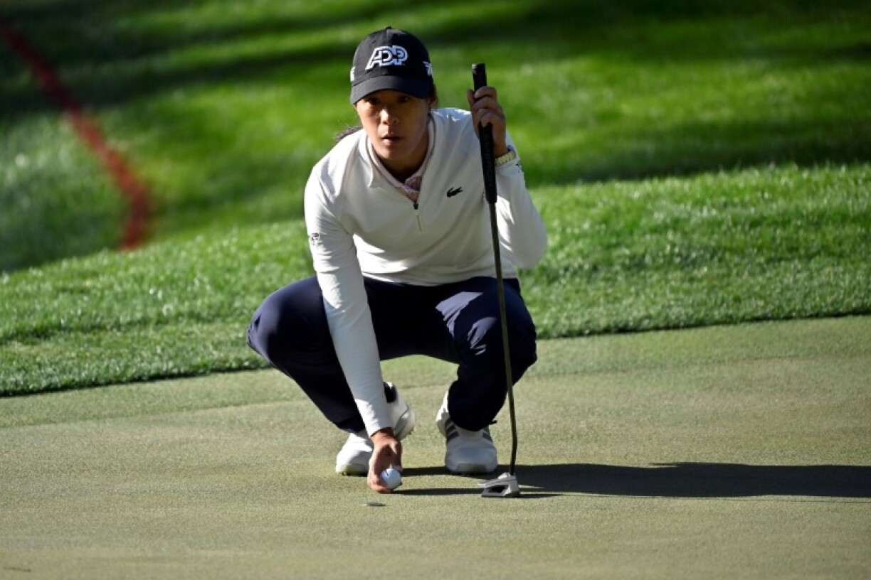 Celine Boutier played 45 holes at the LPGA Match Play on Saturday before darkness halted her quarter-final