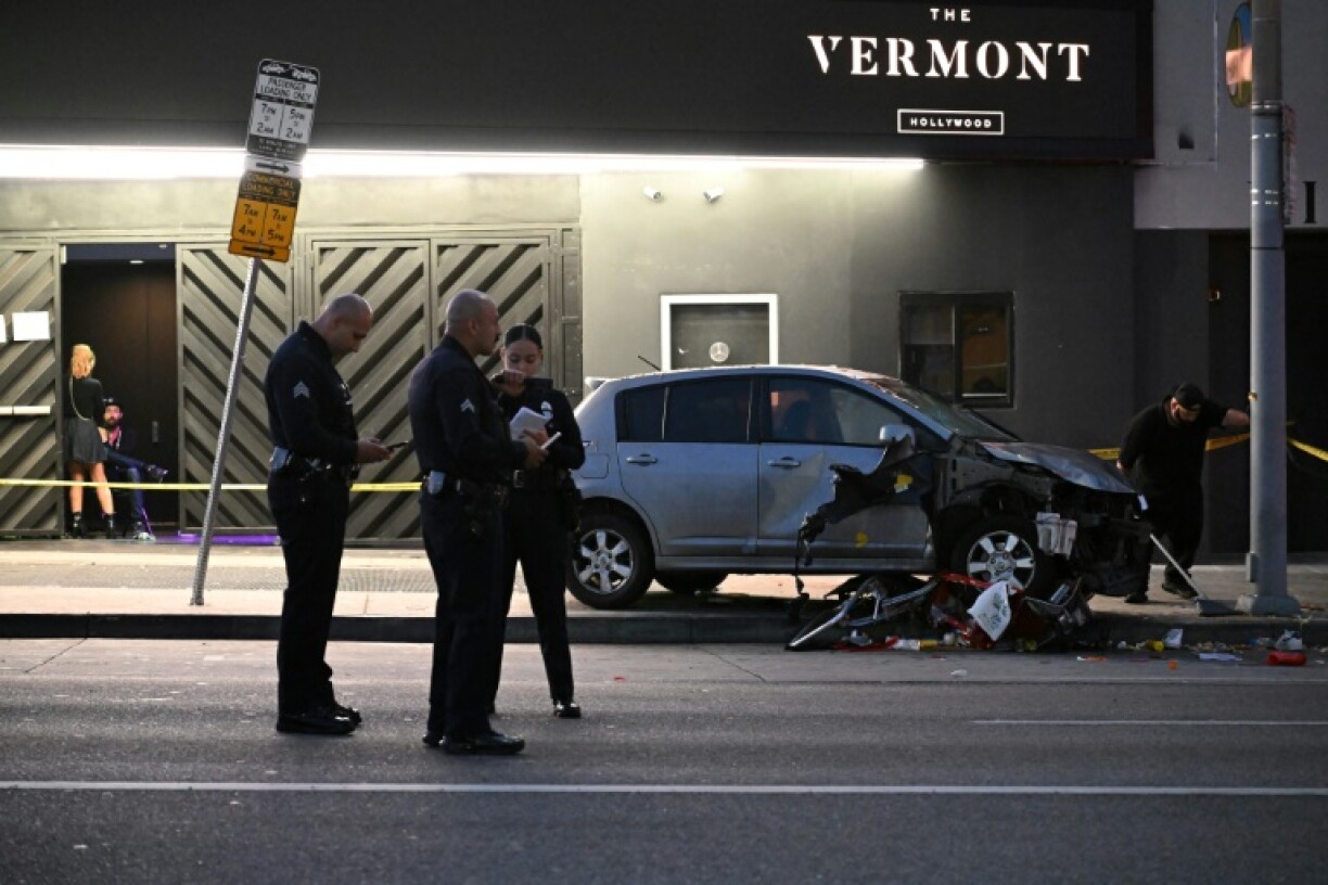 The car ramming outside a Hollywood nightclub injured 30 people. The suspect was in custody
