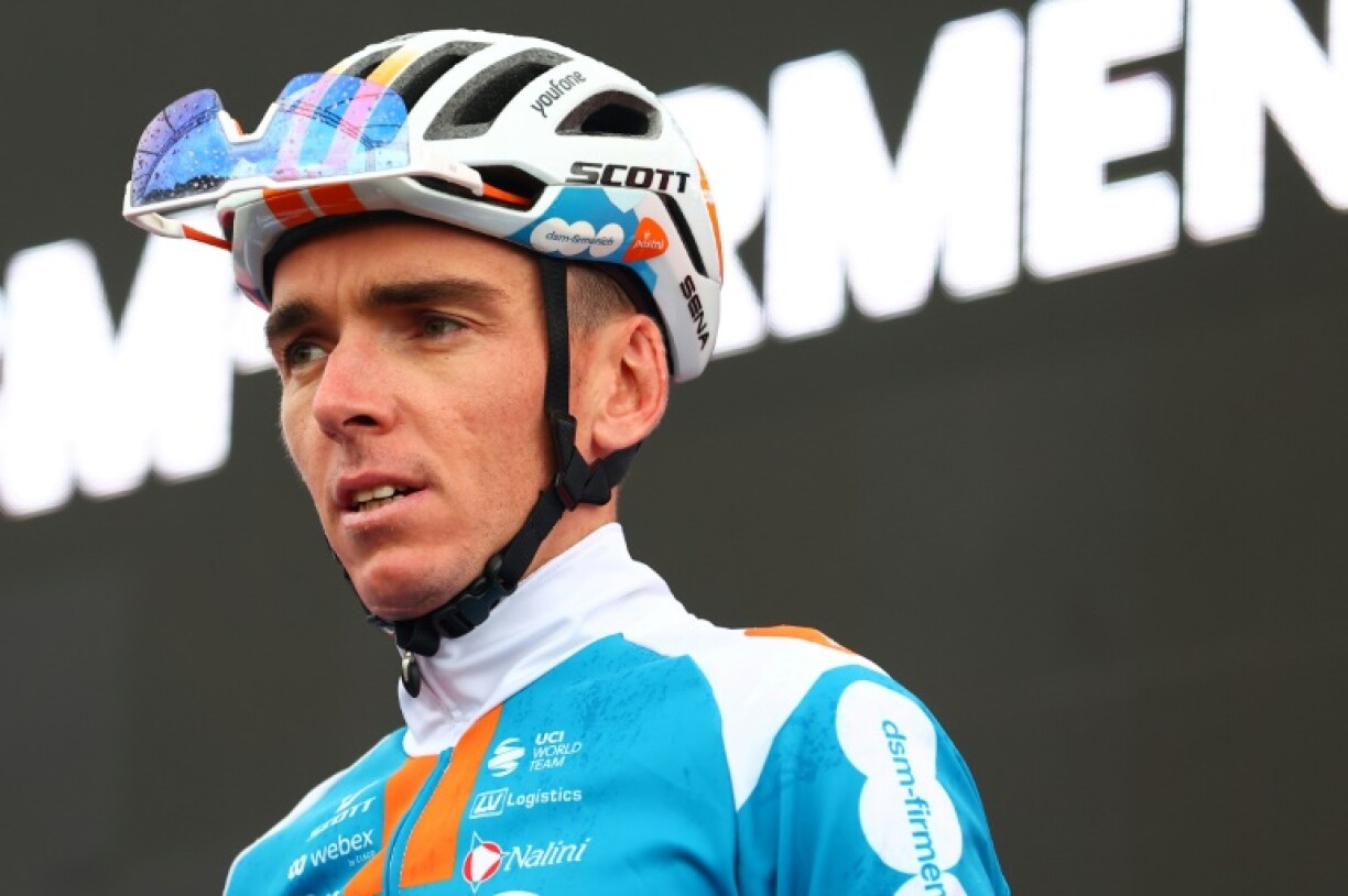 Le Français Romain Bardet au départ de la 20e étape du Giro, le 25 mai 2024 à Alpago