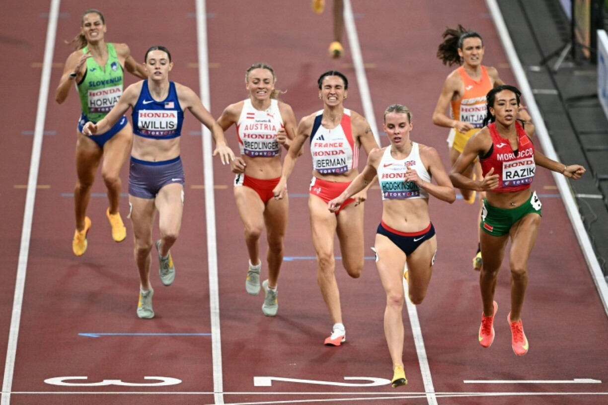 Olympic champion Keely Hodgkinson won her 800 metres heat at the world championships in Tokyo