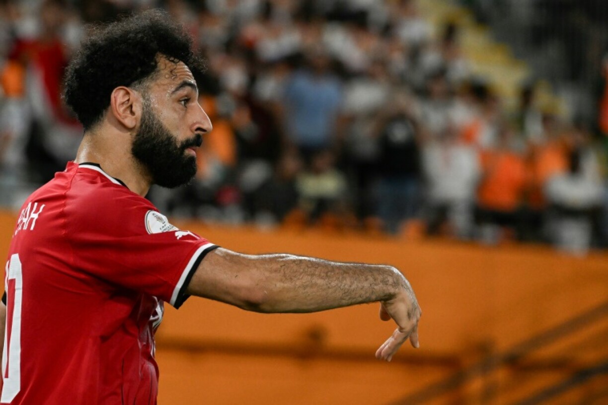 Le capitaine éqyptien Mohamed Salah lors du match contre le Ghana, le 18 janvier 2024 à Abidjan